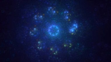 3B soyut yuvarlak ışık arkaplanı oluşturma