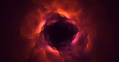 Soyut çok renkli fraktal ışık arkaplanı 3B görüntüleme