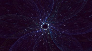 3B soyut yuvarlak ışık arkaplanı oluşturma