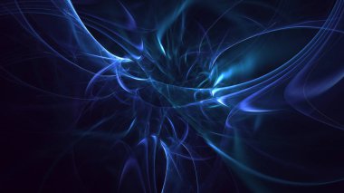 3B soyut renkli fraktal ışık arkaplanı oluşturma