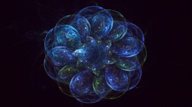 3B soyut yuvarlak ışık arkaplanı oluşturma