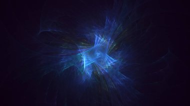 Soyut çok renkli fraktal ışık arkaplanı 3B görüntüleme