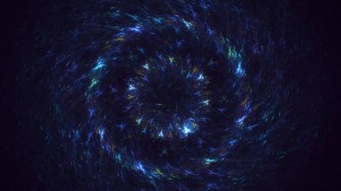 Soyut çok renkli fraktal ışık arkaplanı 3B görüntüleme