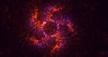 3B soyut renkli fraktal ışık arkaplanı oluşturma