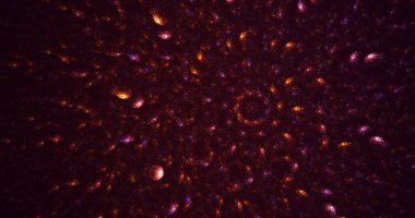 3B soyut renkli fraktal ışık arkaplanı oluşturma