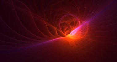 3B soyut renkli fraktal ışık arkaplanı oluşturma