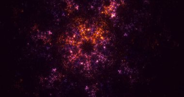 3B soyut renkli fraktal ışık arkaplanı oluşturma