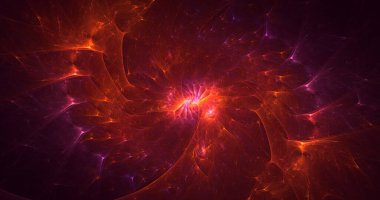 3B soyut renkli fraktal ışık arkaplanı oluşturma