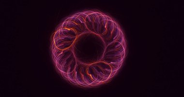 3B soyut renkli fraktal ışık arkaplanı oluşturma