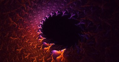 3B soyut renkli fraktal ışık arkaplanı oluşturma