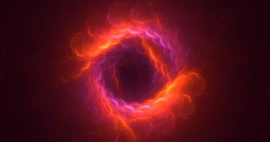 3B soyut renkli fraktal ışık arkaplanı oluşturma