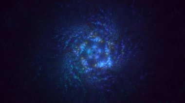 3B soyut renkli fraktal ışık arkaplanı oluşturma