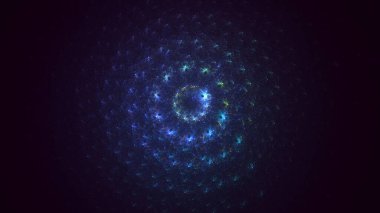 3B soyut renkli fraktal ışık arkaplanı oluşturma