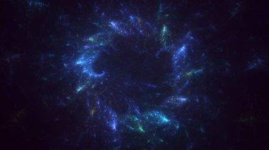 3B soyut renkli fraktal ışık arkaplanı oluşturma