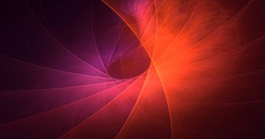 3B soyut renkli fraktal ışık arkaplanı oluşturma