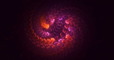 3B soyut renkli fraktal ışık arkaplanı oluşturma