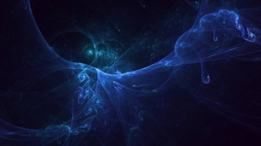 Soyut çok renkli fraktal ışık arkaplanı 3B görüntüleme