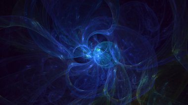 Soyut çok renkli fraktal ışık arkaplanı 3B görüntüleme