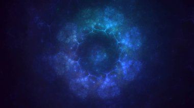 3B soyut renkli fraktal ışık arkaplanı oluşturma