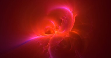 3B soyut renkli fraktal ışık arkaplanı oluşturma