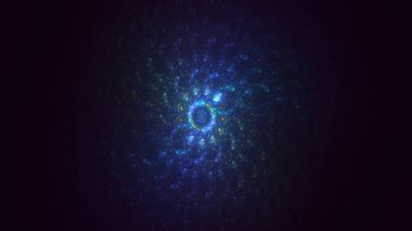 3B soyut renkli fraktal ışık arkaplanı oluşturma