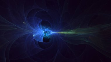 Soyut çok renkli fraktal ışık arkaplanı 3B görüntüleme