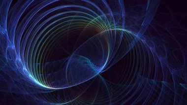 Soyut çok renkli fraktal ışık arkaplanı 3B görüntüleme