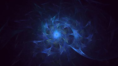 3B soyut renkli fraktal ışık arkaplanı oluşturma