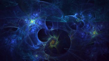 3B soyut renkli fraktal ışık arkaplanı oluşturma