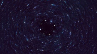 3B soyut yuvarlak ışık arkaplanı oluşturma