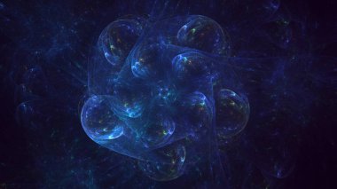 3B soyut yuvarlak ışık arkaplanı oluşturma