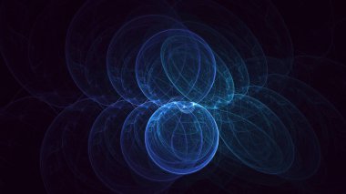 3B soyut renkli fraktal ışık arkaplanı oluşturma