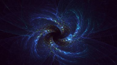 3B soyut renkli fraktal ışık arkaplanı oluşturma