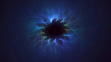 Soyut çok renkli fraktal ışık arkaplanı 3B görüntüleme