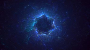 Soyut çok renkli fraktal ışık arkaplanı 3B görüntüleme