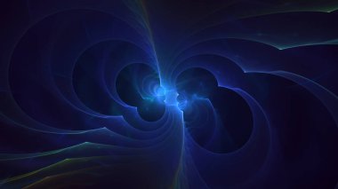 Soyut çok renkli fraktal ışık arkaplanı 3B görüntüleme