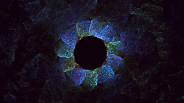 3B soyut yuvarlak ışık arkaplanı oluşturma