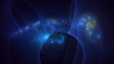 3D görüntüleme teknolojisi soyut fraktal arkaplan