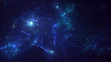 3D görüntüleme teknolojisi soyut fraktal arkaplan