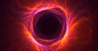 3D görüntüleme teknolojisi soyut fraktal arkaplan