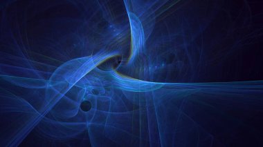 3D görüntüleme teknolojisi soyut fraktal arkaplan