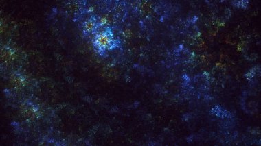 3B soyut renkli fraktal ışık arkaplanı oluşturma