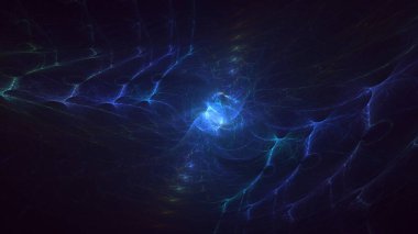 3B soyut renkli fraktal ışık arkaplanı oluşturma