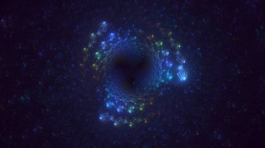 Soyut çember ışık arkaplanı oluşturuluyor