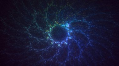 Soyut çember ışık arkaplanı oluşturuluyor