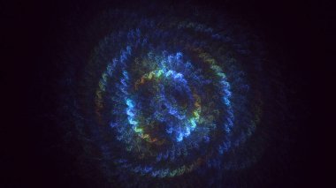 Soyut çember ışık arkaplanı oluşturuluyor