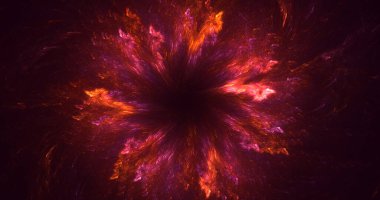 3B soyut renkli fraktal ışık arkaplanı oluşturma