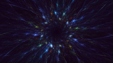 Soyut çember ışık arkaplanı oluşturuluyor