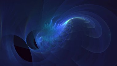 3D görüntüleme teknolojisi soyut fraktal arkaplan