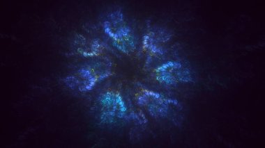 3B soyut yuvarlak ışık arkaplanı oluşturma